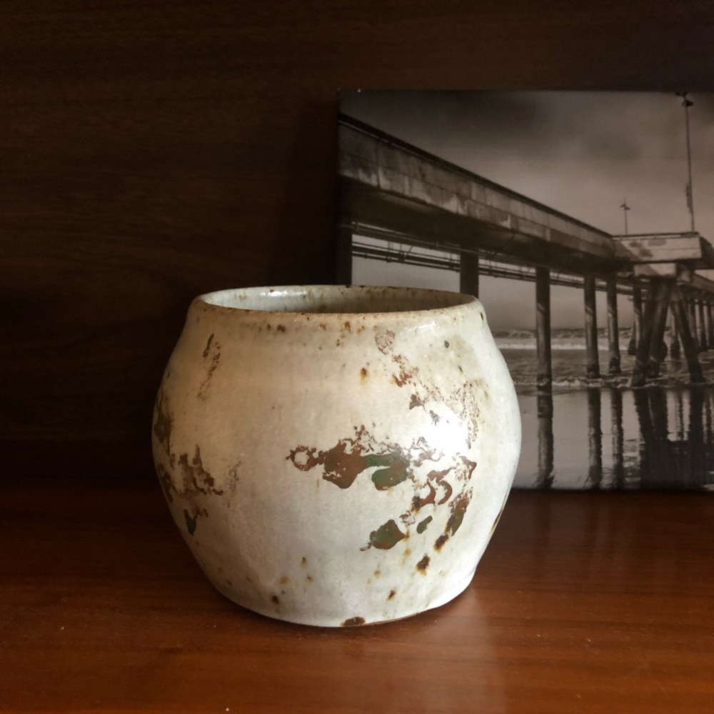 Vintage Signed Studio Pottery Vase Vessel